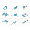 Ресурсный набор Bracket Robot Pack-Blue - «globural.ru» - Ступино