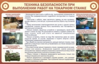 Стенд "ТБ при выполнении работ на токарном станке" - «globural.ru» - Ступино