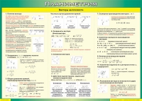 Таблица Векторы на плоскости (Планиметрия) 1000*1400 винил - «globural.ru» - Ступино