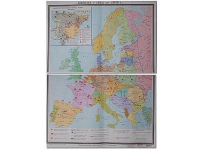 Учебная карта "Европа 1924-1939 гг" 1050*1420 мм (матовое, 2-стороннее лам.) - «globural.ru» - Ступино
