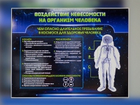 Стенд "Воздействие невесомости на организм человека" - «globural.ru» - Ступино