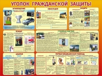 Стенд "Уголок гражданской защиты" - «globural.ru» - Ступино