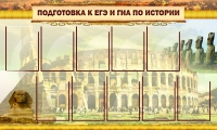 Стенд "Подготовка к ЕГЭ и ОГЭ по истории вариант 2 ( 9 кармашков)" - «globural.ru» - Ступино