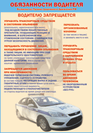 Плакат "Водителю запрещается " 1000*1400 винил - «globural.ru» - Ступино