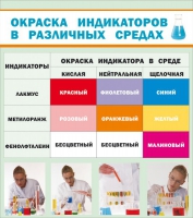 Стенд "Окраска индикаторов в различных средах" - «globural.ru» - Ступино