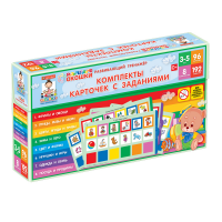 Развивающий тренажёр "Разноцветные окошки" 3-5 лет. Дополнительный набор карточек к базовому комплекту - «globural.ru» - Ступино