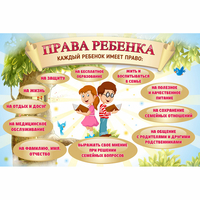 Стенд "Права ребенка" 1,5х1,0 - «globural.ru» - Ступино