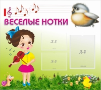 Стенд "Веселые нотки" - «globural.ru» - Ступино