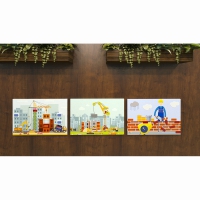 Комплект настенных панелей «Стройка» - «globural.ru» - Ступино