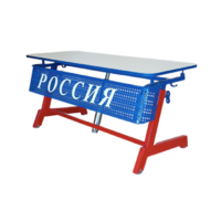 Стол ученический двухместный "Патриот-2п" на газовом лифте (р.гр. № 3-7 и наклоном столешницы ) - «globural.ru» - Ступино