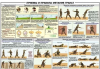 Плакат "Приемы и правила метания гранат" - «globural.ru» - Ступино