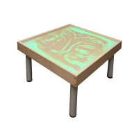 Столик на ножках для рисования песком Радуга. Подсветка RGB - «globural.ru» - Ступино