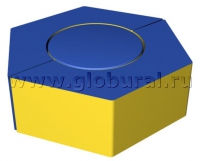 Шестигранное кресло - пуф 80*70*30см (ВИК) - «globural.ru» - Ступино