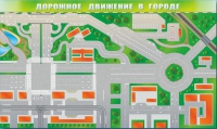 Доска магнитно-маркерная панорамная "Дорожное движение в городе" - «globural.ru» - Ступино