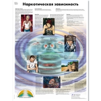 Плакат "Наркотическая зависимость", ламинированный, 50*67 см - «globural.ru» - Ступино