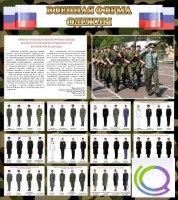 Стенд "Военная форма одежды (флаг РФ)" - «globural.ru» - Ступино