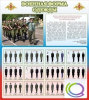 Стенд "Военная форма одежды (герб РФ)" - «globural.ru» - Ступино