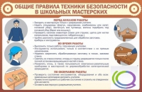 Стенд "Общие правила ТБ в школьных мастерских" - «globural.ru» - Ступино