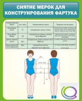 Стенд "Снятие мерок для конструирования фартука" - «globural.ru» - Ступино