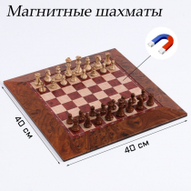 Шахматы магнитные доска и фигуры из пластика - «globural.ru» - Ступино