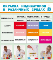 Стенд "Окраска индикаторов в различных средах" - «globural.ru» - Ступино
