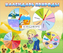 Стенд "Календарь природы" (вариант 1) - «globural.ru» - Ступино