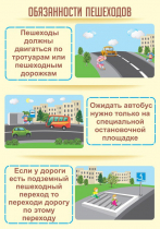 Стенд "Обязанности пешехода часть 2" - «globural.ru» - Ступино
