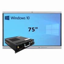 Интерактивная панель 75" (встроенный ПК, Win10, Intel i5) - «globural.ru» - Ступино