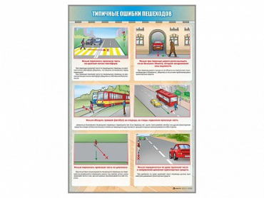 Стенд "Типичные ошибки пешеходов" - «globural.ru» - Ступино