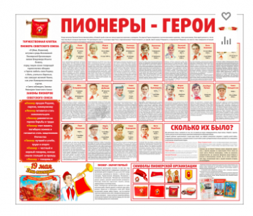 Тематический стенд "Пионеры-герои" - «globural.ru» - Ступино